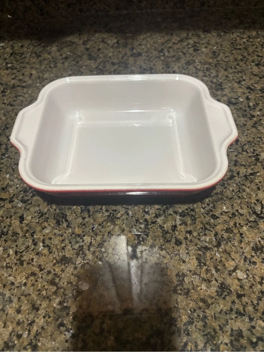 Emile Henry burgundy  stoneware Bake Dish